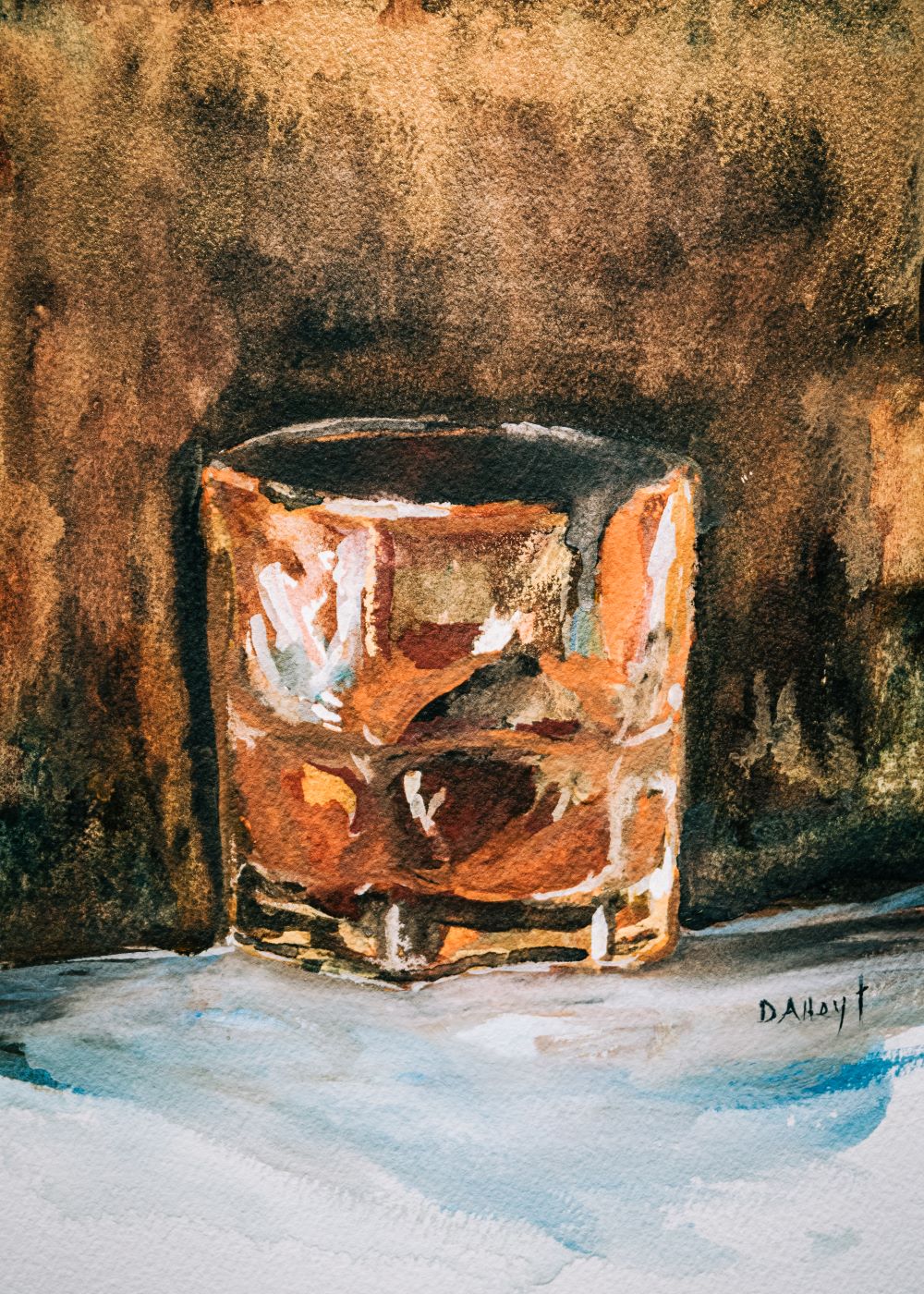 Bourbon abstract - Greeting Card