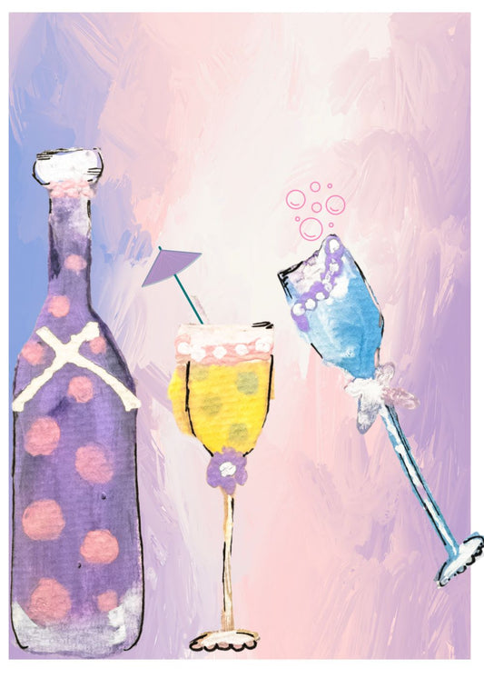 Champagne - Greeting Cards