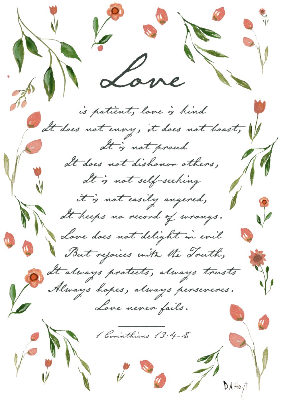 Love is Patient - Greeting Card