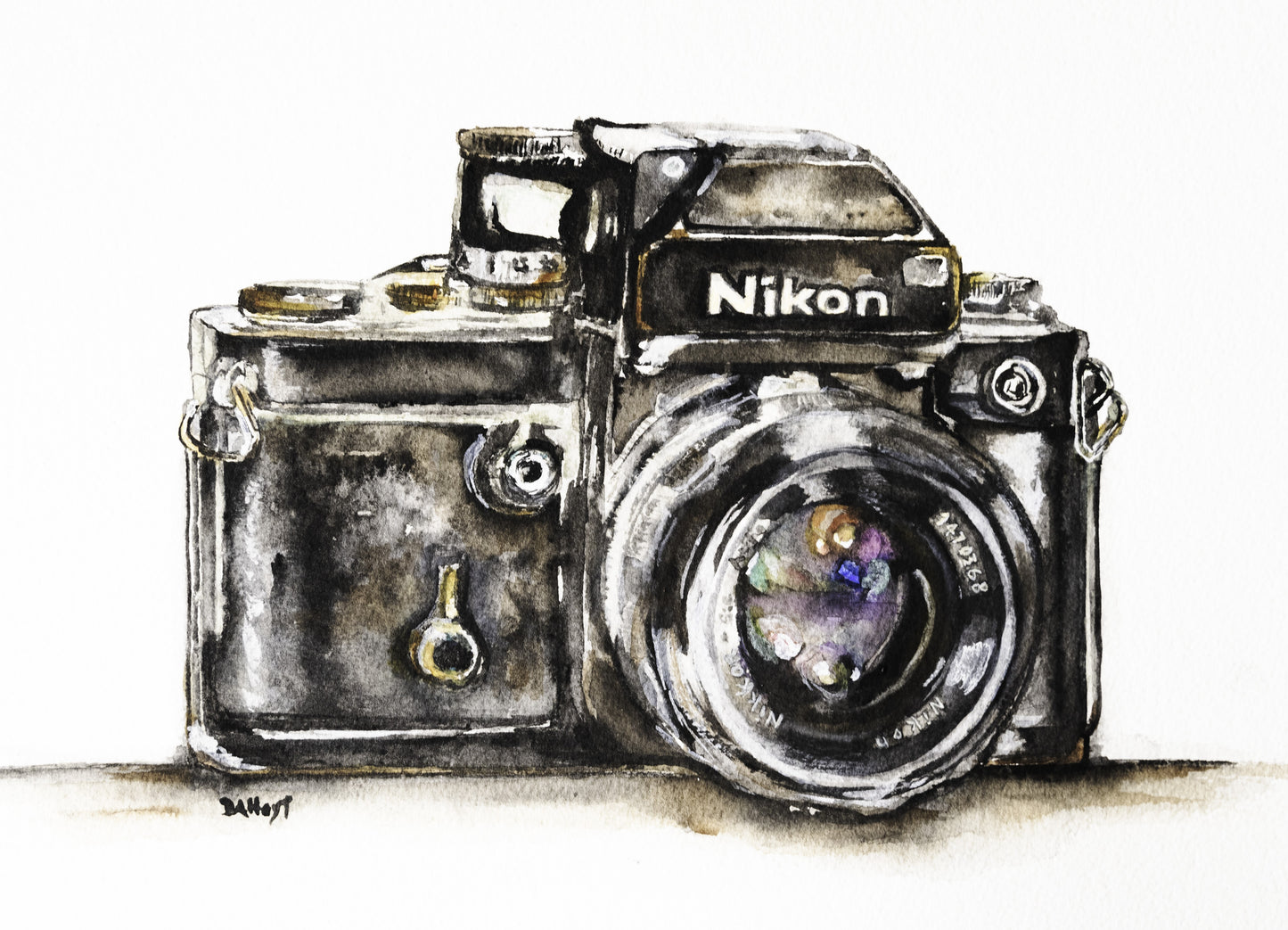 Vintage Nikon Camera- Greeting Card or Notecard Set