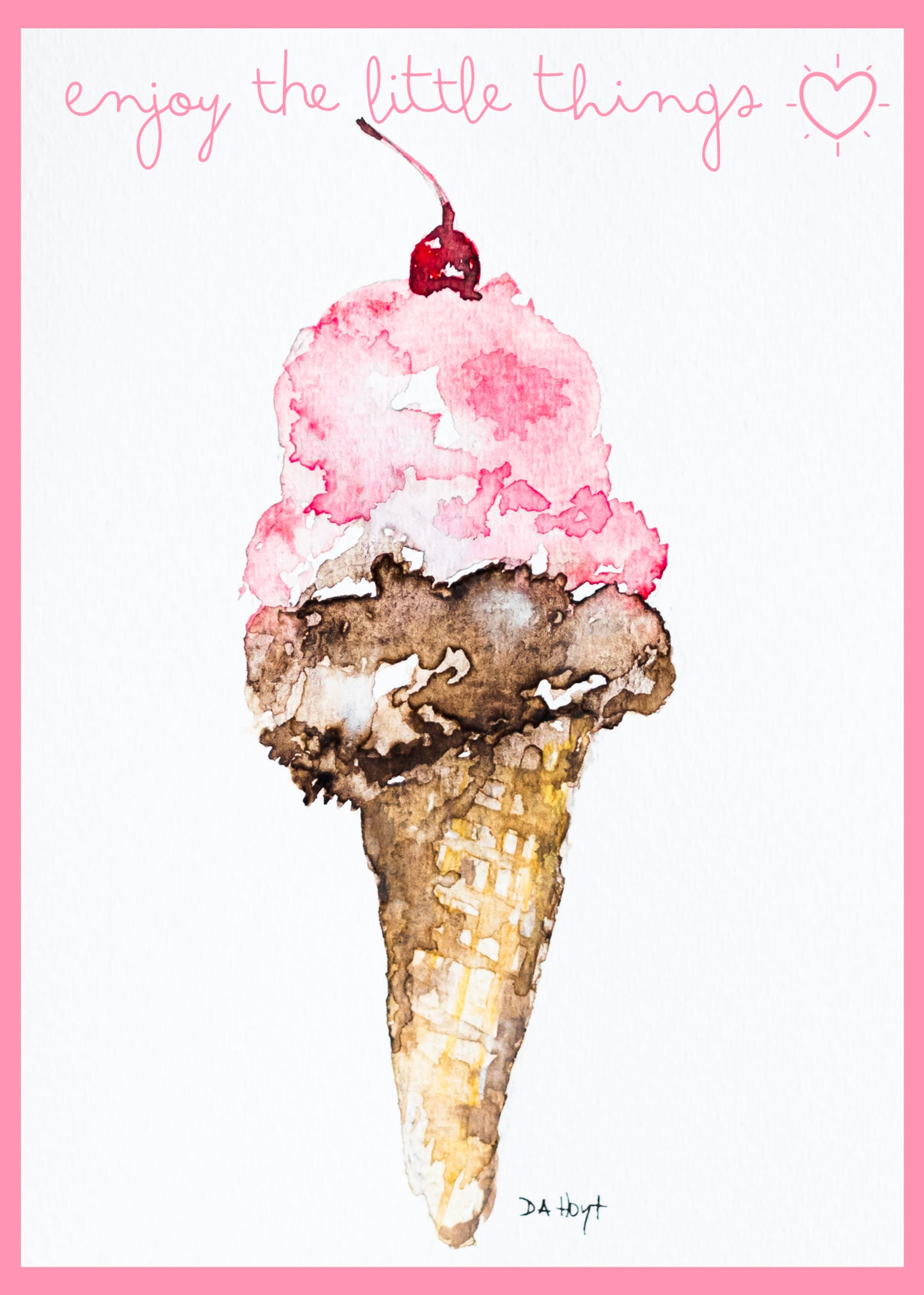 Ice Cream Cone - Greeting Card