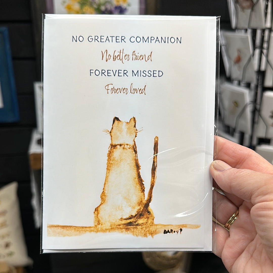 Pet Cat Sympathy - Greeting Card