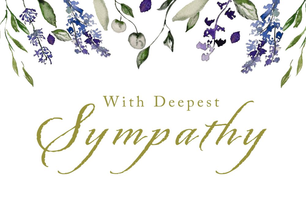 Sympathy - Greeting Cards