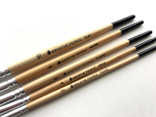 5-Piece Brush Set for Watercolor + Acrylics + Gouache