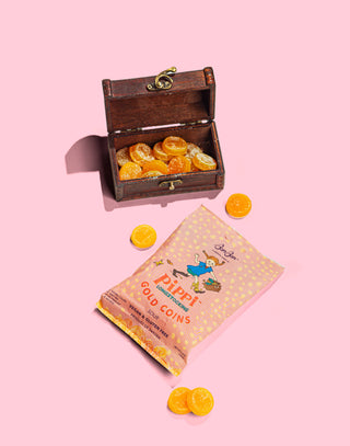 Pippi Longstocking Gold Coins - Swedish Candy 4.2oz (120g)