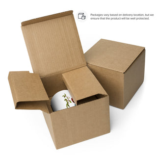 Rooster White glossy mug