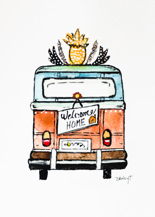 Retro Bus Series - Greeting Card Set or Individual cards