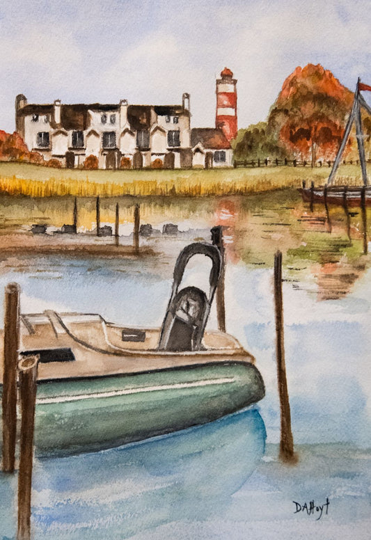 Eastern Shore, MD Boat - Greeting Card