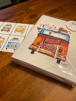 Retro Bus Series - Greeting Card Set or Individual cards